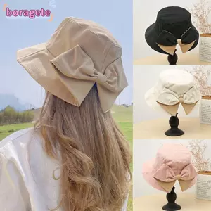 BORAGETE Nữ Mũ Mùa Hè, Unisex Nữ Vải Cotton Cotton Xô Mũ, 10 Màu Mũ Ngư Dân Ngoài Trời Mũ Ngư Dân