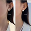 Bông tai ngọc trai nữ mạ vàng kim tròn phẳng phong cách Wandai