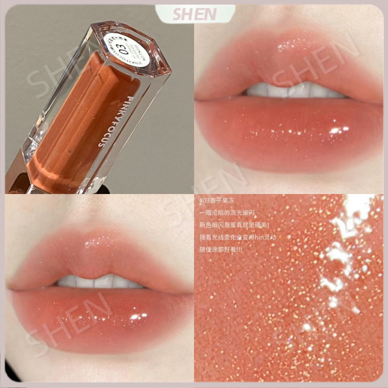 D.G Zhencai Ánh Sáng Mờ Son Bóng Dưỡng Ẩm Nước Bóng Gương Môi Glaze Thu Đông Dưỡng Ẩm Trang Điểm