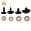 CANAMEK 10 Cái DIY Mũi Nhựa Cho Gấu Đồ Chơi Nhồi Bông Mềm Động Vật Búp Bê Đồ Chơi CSF