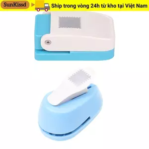 SUNKISSD Stamp Border Punch, Embosser DIY Crafts Stamp Embossing Machine, Tinh Tế Handmade Tiết Kiệm Nhân Công Tem Hình Punch Cho Giấy Thủ Công Thêu Sò