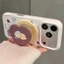 Giá đỡ từ tính Dễ thương Chó mèo mờ Vỏ điện thoại mềm cho iPhone 17 Pro Max 16 15 14 Vỏ bảo vệ chống sốc