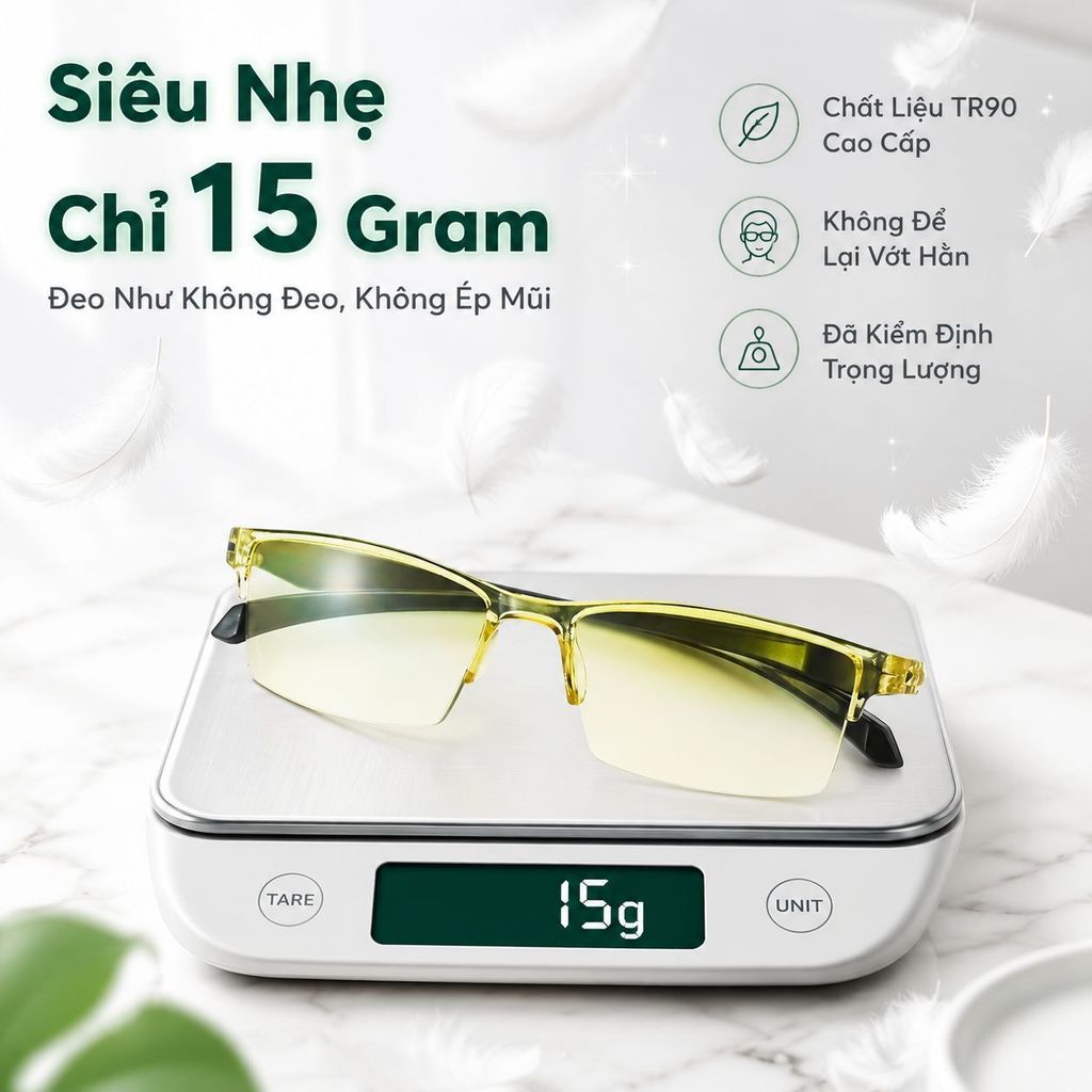 ⚡Kính lão đa tiêu cự thông minh đổi màu | Kính đọc sách tự động chống ánh sáng xanh| Kính lão cao cấp tròng HD chống lóa