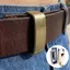 Vòng liên kết thắt lưng MERIGGIARE, Vòng thắt lưng nam DIY bằng da bò, Phụ kiện thắt lưng tinh tế bền bỉ