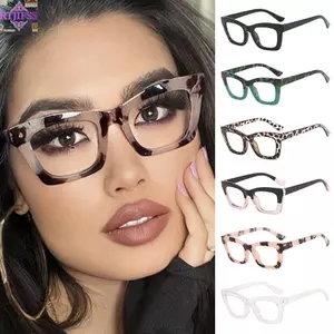 Kính chặn ánh sáng xanh dành cho nữ RTJIFSS, Kính đọc vuông phổ biến, Bộ lọc cổ điển Khung kính mắt UV dành cho nam và nữ