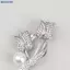 Bluelover 1 Thổ Cẩm Kim Cương Giả Hoa Tulip Thổ Cẩm Chống chói Phù Hợp Với Trâm Cổ Pin Trang Sức Mới