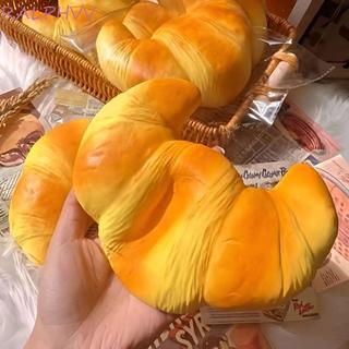 PENTAXZR Squishy Croissant, Làm dịu bánh mì tăng chậm Đồ chơi Squishy, Bàn tay dính thư giãn mềm mại Dễ thương Bánh Fidget giác quan siêu mềm dành cho trẻ em Người lớn