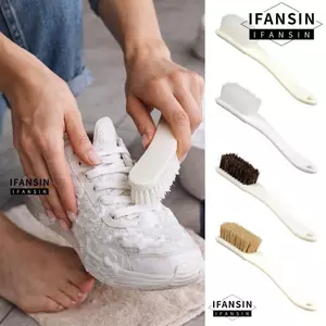 Bàn chải làm sạch ô tô IFANSIN, Bàn chải giày lông mềm tóc Boar tự nhiên, Làm sạch nội thất di động Tay cầm dài Bàn chải làm sạch bụi Dụng cụ chi tiết