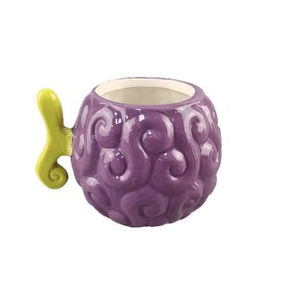 Sáng Tạo Quỷ Trái Cây Hình Cốc Nước Hoạt Hình Hàng Hóa 3D Ba Chiều Họa Tiết Sóng Độc Đáo Tay Cầm Cốc Gốm