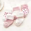 PYCOU 5 Đôi Tất Ngắn Cho Bé, Tất Sơ Sinh Cotton Thoáng Khí, Chấm Bi Ngôi Sao Màu Xanh Hồng Thiết Kế Chống Trượt Vớ Sàn Trẻ Sơ Sinh Mặc