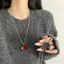 PNPIA- Hip-hop Guitar Pi Mặt Dây Chuyền Nelace Punk Thép Titan Dây Chuyền Đàn Guitar Choker Hợp Thời Trang Vintage Điện Đàn Guitar Áo Len Dây Xích Bé Trai