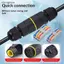 Cáp IP68 Đầu nối thiết bị đầu cuối điện 2 trong 3 Out Qui Hộp nối chống nước cho hệ thống chiếu sáng sân vườn cảnh quan Đẹp