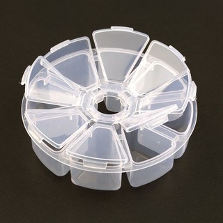 Hộp đựng thuốc bằng nhựa trong suốt đa lưới / Hộp chia trang sức di động đa chức năng