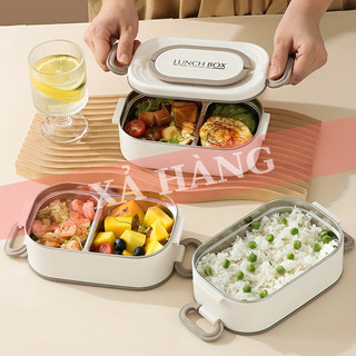 Hộp Đựng Cơm Giữ Nhiệt Buna Bằng Thép Không Gỉ 304 Dùng Được Trong Lò Vi Sóng, Thiết Kế Chống Tràn Tiện Lợi.