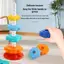 1 Bộ Montessori Xoay Cầu Vồng Tháp Bé Staing Đồ Chơi Trẻ Em Phát Triển Kỹ Năng Vận Động Trò Chơi Quay Staing Đồ Chơi Giáo Dục Quà Tặng