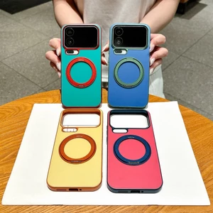 Dành Cho xiaomi 17promax Siêu Nóng Màu Tương Phản Từ Giá Đỡ Trường Hợp 17pro Dopamine Lỗ Lớn Giới Hạn Màu