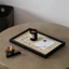 Handmade Khay Da Sang Trọng Trang Sức Lưu Trữ Để Bàn Trang Trí Mẫu Phòng Khách Trang Trí Nhà Cho Cốc Hương