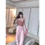 Milyfashion Pure Desire Retro Ngọt Ngào Gợi Cảm Màu Sắc Tương Phản Ren Slim-fit Kẻ Sọc Sling Y2K Cổ Chữ V Gợi Cảm 1IQW