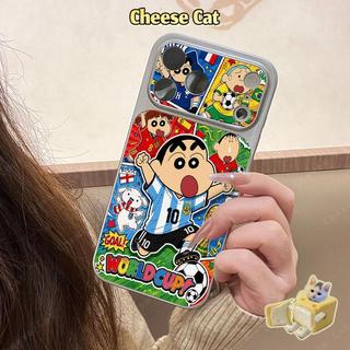 Ốp Bảo Vệ Da World Cup Bóng Đá Bé Trai Cho iPhone 13 14 15 Plus 16 17 Pro Max XR Xs Max 11 12 Pro