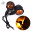 Bộ Đèn 2 Chiếc Màu Đen Xe Máy Phụ Kiện Retro Phần Trang Trí Kim Loại Cafe Racer