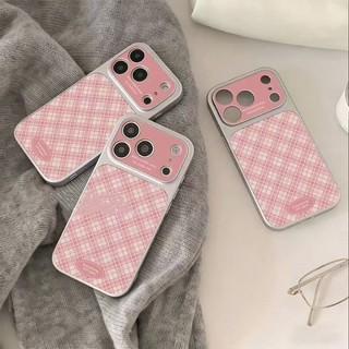 Thời Trang Màu Hồng Sọc Điện Thoại Trường Hợp Cho iPhone 17 16 15 14 13 12 11 Pro Max X Xr Xs Max