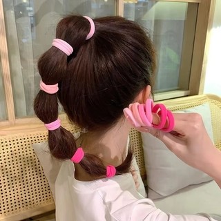 50 / 100 / 200 / 300 Dây buộc tóc đàn hồi cao nhiều màu - Dây buộc tóc đuôi ngựa cho bé gái