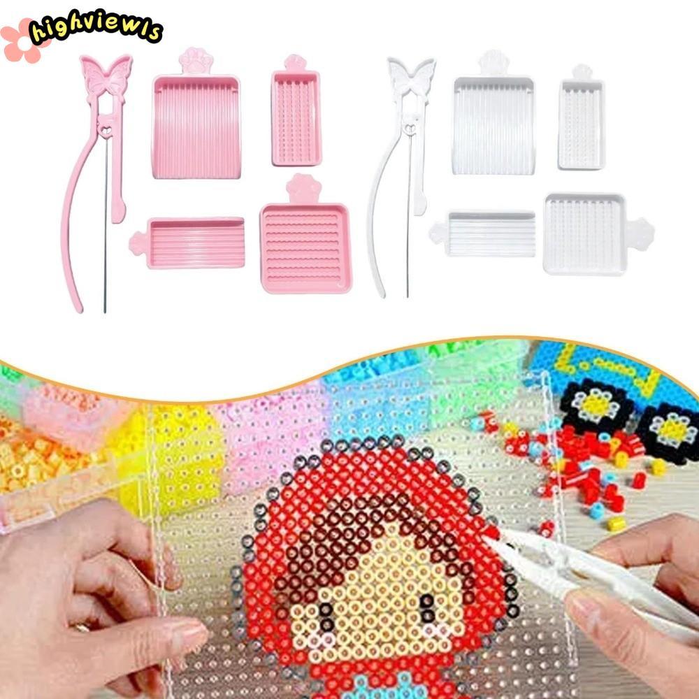HIGHVIEWLS - Bộ Khay Chọn Hạt Cầu Chì DIY Handmade, 2.6mm Hạt Nhựa, Cầm Tay Tiện Lợi