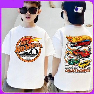COD✅(Hồ Chí Minh)Áo thun mùa hè cho bé trai và bé gái in hình ô tô thời thượng, chất liệu cotton mềm mại, thoải mái