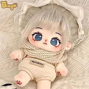 【Bingo】Búp bê bông 20 cm xinh xắn dễ thương, búp bê hóa trang, một số có xương, các bạn có thể chọn kiểu quần áo theo yêu cầu, là món quà yêu thích cho các bé gái (0287)