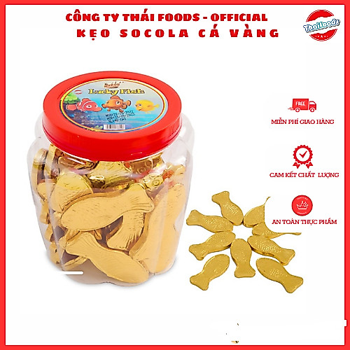 Kẹo Socola hình cá vàng/ cá chép hóa rồng / Thái Foods