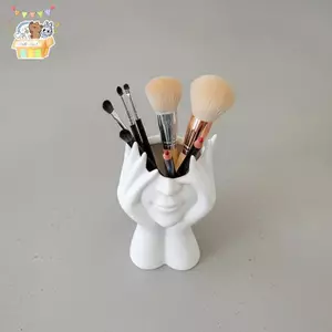 1 CÁI ​Vinyl Hình Lưu Trữ Người Sáng Tạo Cơ Thể Nghệ Thuật Tạo Kiểu Văn Phòng Người Tổ Chức Đa Năng Trang Điểm Cọ ELWW