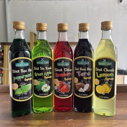Siro Golden Farm 520ml Các Vị – Tăng Hương Vị Cho Đồ Uống
