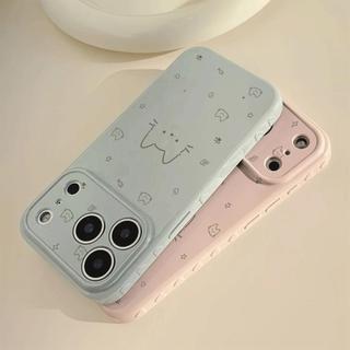 Ốp lưng mèo nét đơn in toàn nền phù hợp với iPhone17promax 16/15/14/13/12