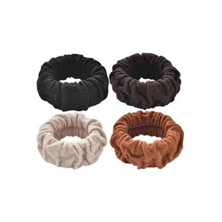 Cao Đuôi Ngựa Bóng Đầu Dày Băng Đô Đàn Hồi Cao Khăn Vòng Bền Liền Mạch Tóc Dây Cao Su Nữ TEWQ