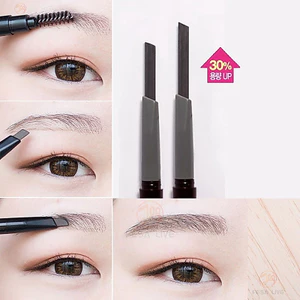 Bút chì kẻ mày hai đầu 2 trong 1 Chống thấm mồ hôi lâu trôi không phai màu tự nhiên ba chiều