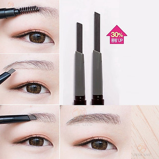 Bút chì kẻ mày hai đầu 2 trong 1 Chống thấm mồ hôi lâu trôi không phai màu tự nhiên ba chiều