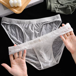 Quần Đùi Ren Nam Nhẹ Ice Silk Thoáng Khí Làm Mới Quần Lót Nam Mùa Hè