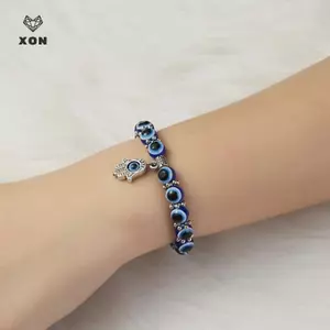 2021 Charm Blue Luy Vòng Tay Hạt Thủy Tinh Lắc Tay Nam Nữ Món Quà Trang Sức [Mina]