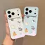 Ốp lưng nhãn dán nhà chó viền hồng ấm áp phù hợp với iPhone17promax 16/15/14/13/12