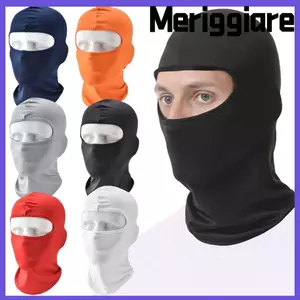 MERIGGIARE Balaclava Face, Lưới thoáng khí Chống nắng Xe máy, Thời trang Chống bụi Làm mát toàn mặt mùa hè