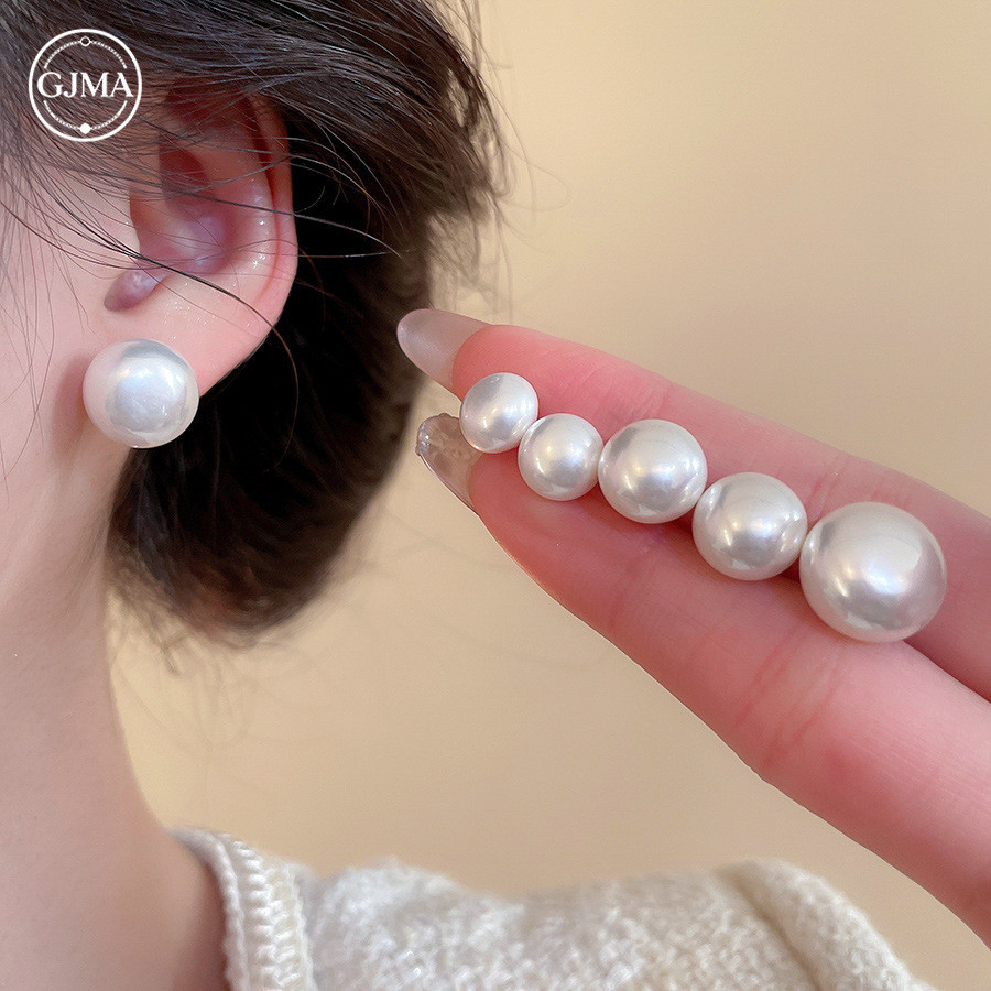 Bông tai vuông nhựa bạc kim vuông phụ kiện thời trang đơn giản cho nữ