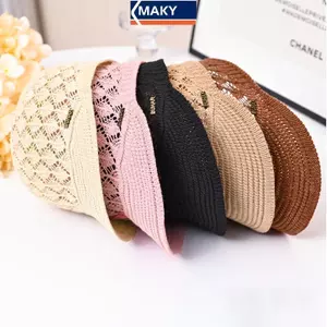 MAKY Mũ Mới Nữ Xuân Hè Đạt Đỉnh Mũ Thiết Kế Rỗng Mũ Buet Nữ Mũ Nồi Mũ VN