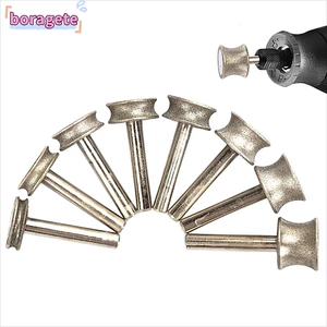 Bánh mài BORAGETE, Công cụ mài quay kích thước 2-8mm, Công cụ mài đường kính chuôi bánh xe đánh bóng 3mm mài gốm