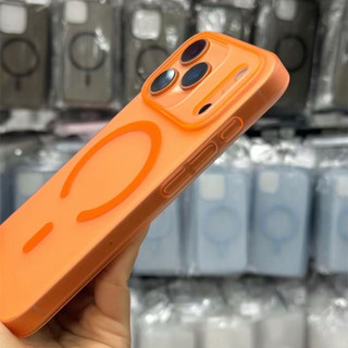 [JLK] Ốp từ tính mờ trong suốt cho iPhone 17 Air 16 15 14 13 12 Pro Max Plus Vỏ PC cứng siêu mỏng