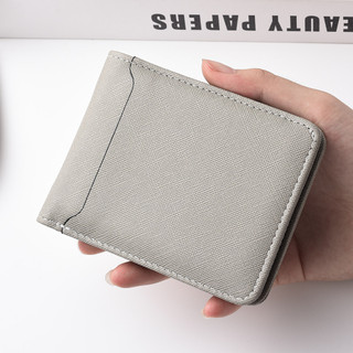 Ví nam phong cách có thể gập lại ngắn Ví đựng thẻ đa chức năng Ví đựng tiền mặt
