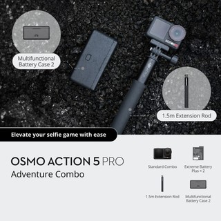 Camera hành động DJI Osmo Action 5 Pro máy quay hành trình 4K 120fps, chế độ màu HLG, quay đêm rõ nét  (DJI OA 5 Pro)