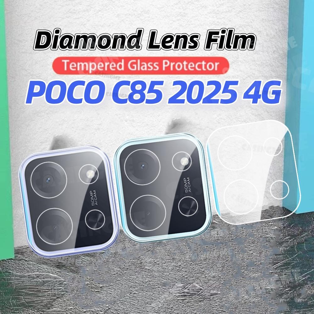 POCO C85 2025 Bảo Vệ Ống Kính Máy Ảnh 3D Cho POCO C85 C 85 POCOC85 85C 4G 5G 2025 Trong Suốt Kính Cường Lực Mặt Sau Bảo Vệ Camera