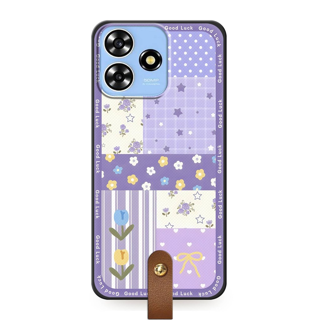 Ốp Điện Thoại Bền Graffiti Cho ZTE Blade A73 4G / V50 Smart / V50 Design 4G / Axon50Lite Vòng Cổ Bảo Vệ Dễ Thương Bọc Toàn Bộ Dây Silicon TPU Đeo Ngang Chống Thấm Nước Chống Bụi Diagonal