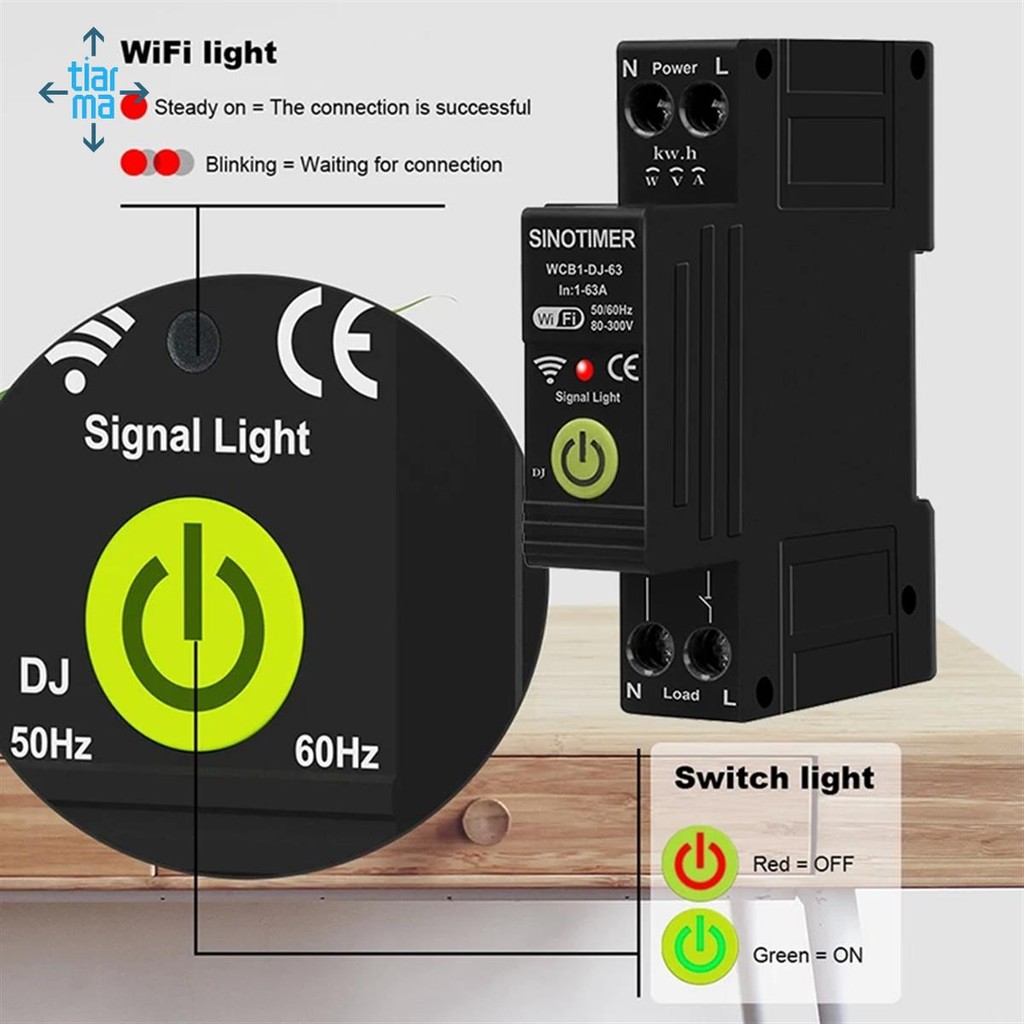 WIFI Bảo vệ quá áp và thiếu điện áp Đồng hồ đo năng lượng hai chiều quang điện KWH Công tắc thời gian đo