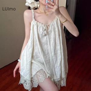 Đầm Babydoll Dây Đeo Ren, Thiết Kế Du Lịch Thoải Mái